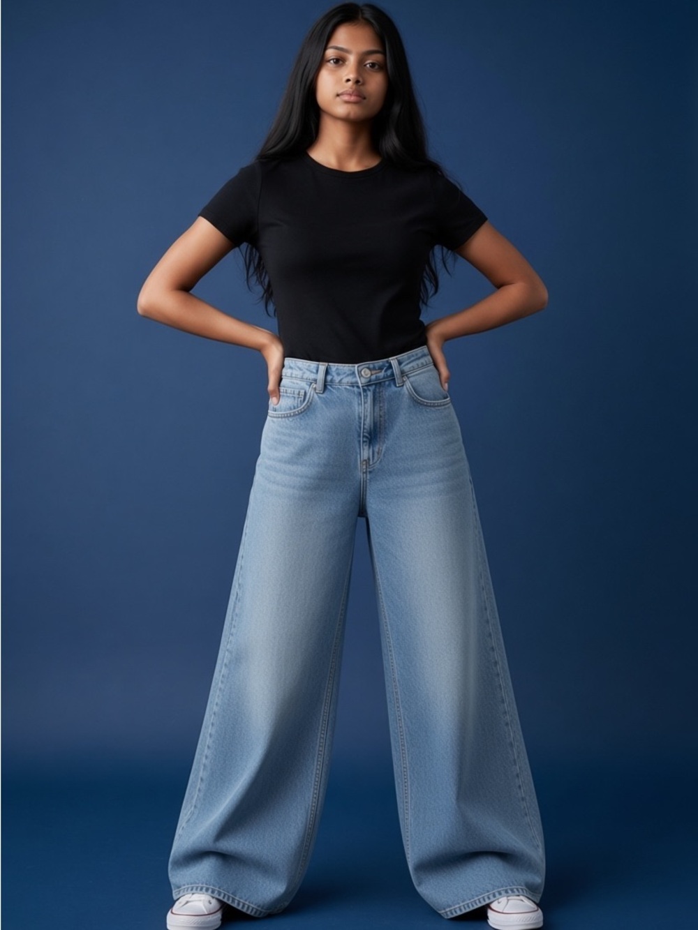 rag & bone Light Blue wide leg woman Jeans